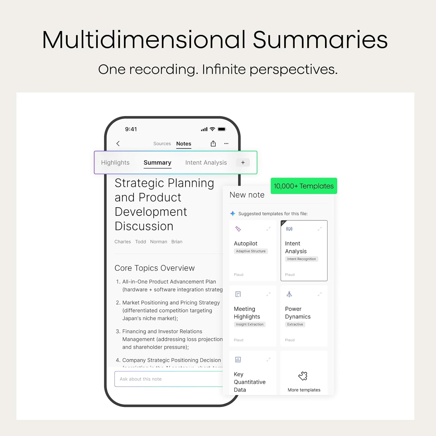 PLAUD Note Pin Starlight PLA-NB100-L