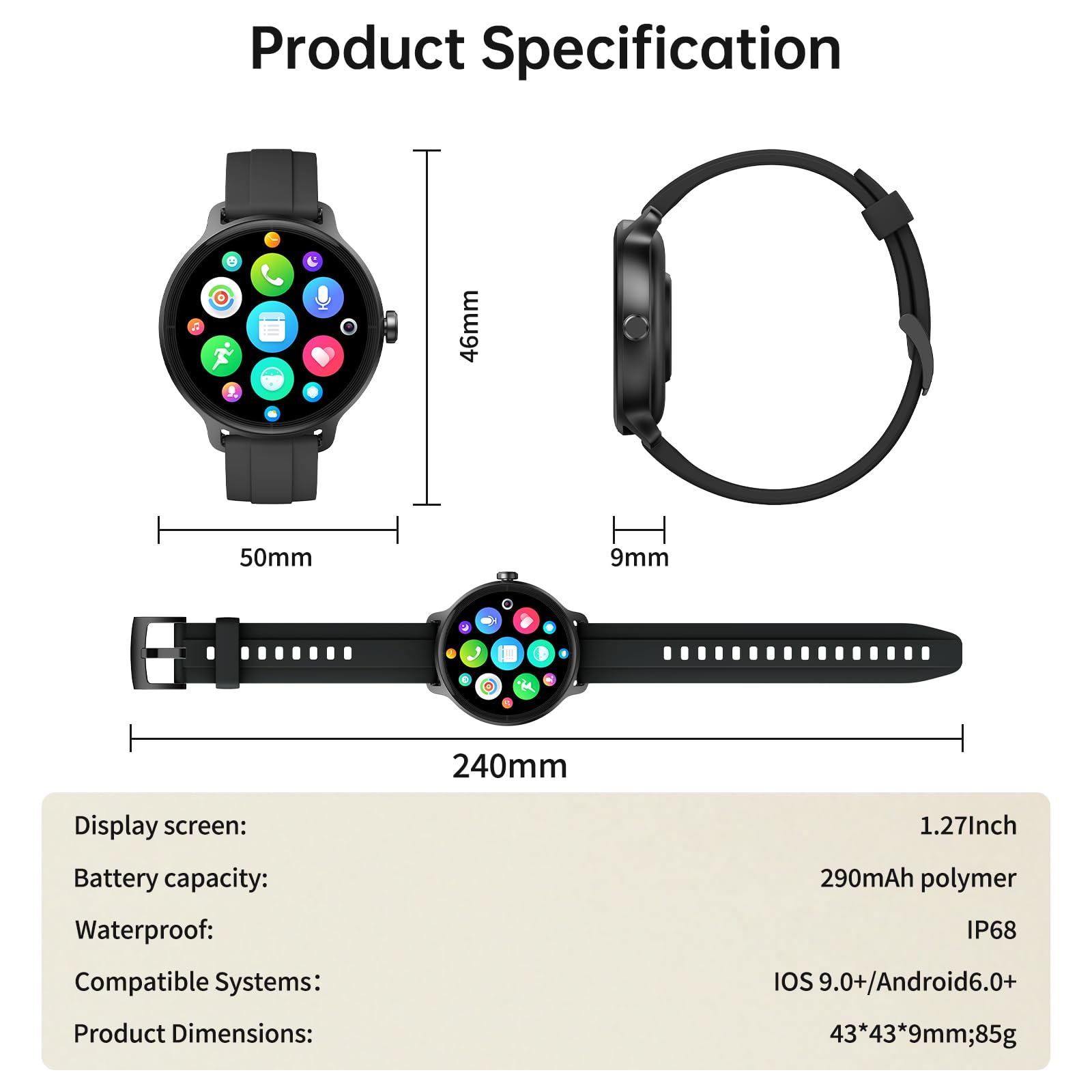 ساعة رويال الذكية S10 برو